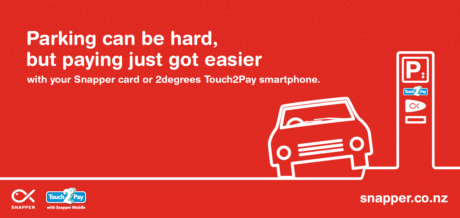 Parking can be hard, but paying just got easier with your Snapper card or 2degrees Touch2Pay smartphone. 