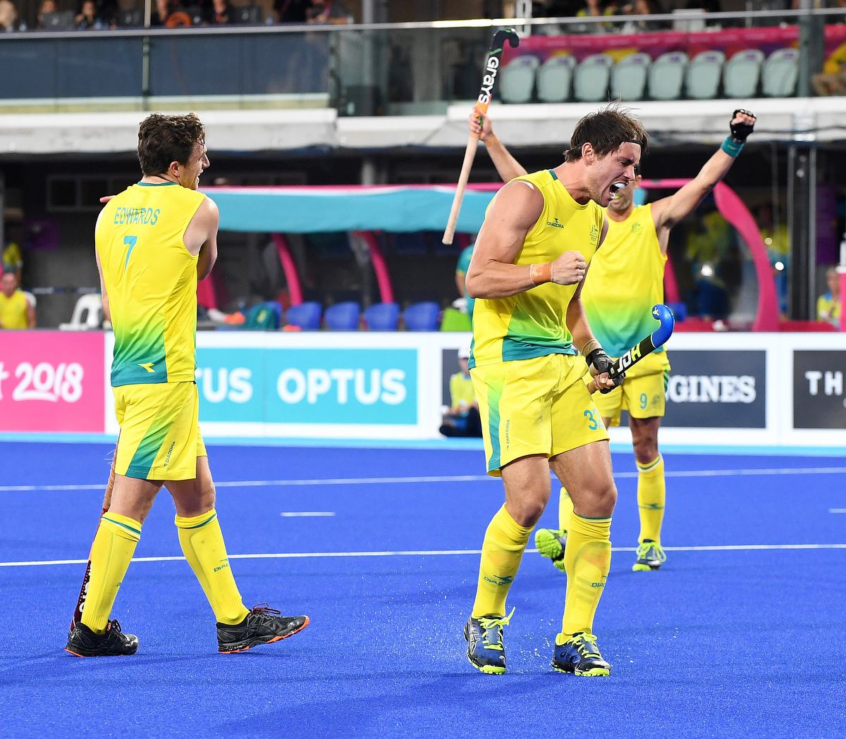 Jeremy Hayward celebrates after scoring a goal. Pic: Nick La Galle