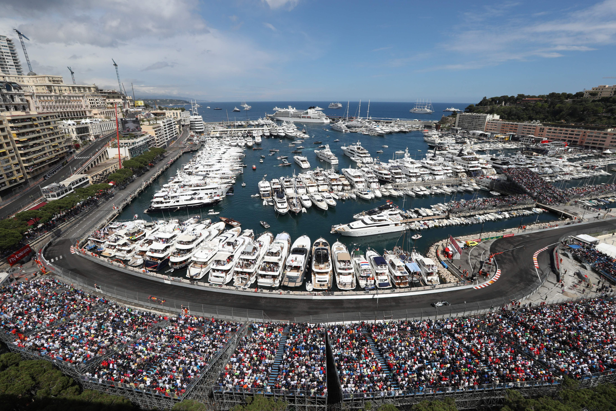 Lewis Hamilton and Daniel Ricciardo at the Monaco street circuit. Pic: VALERY HACHE/AFP/Getty Images
