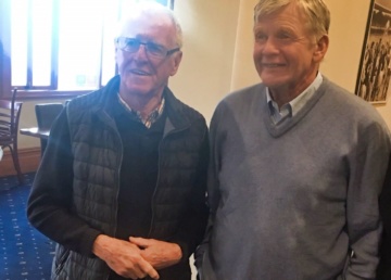 Old Bombers John Birt and Barry Davis relive the glory days.