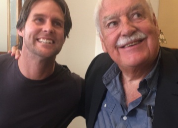 Carlton coaches new and old, David Teague and Percy Jones.