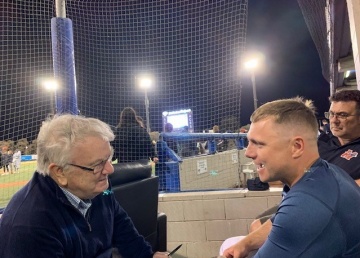 Ron Reed chats to the star of Australian baseball Luke Hughes