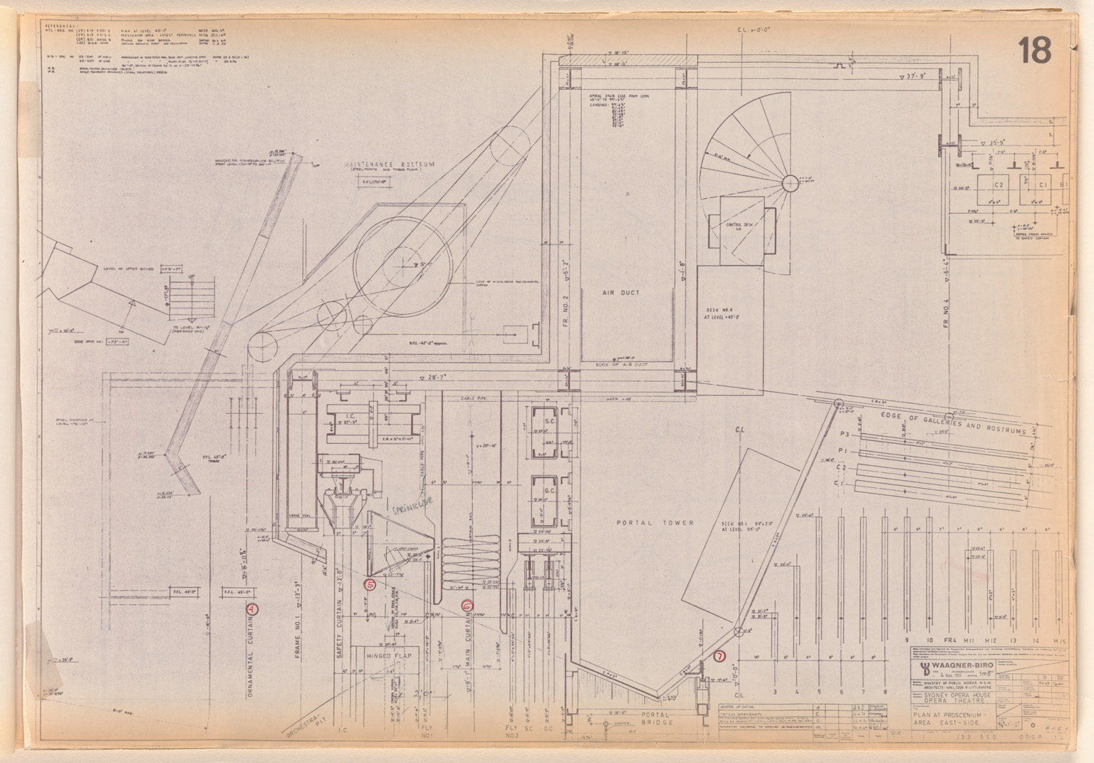Sydney Opera House Opera Theatre Plan at Proscenium area. East ... Sydney Opera House Opera Theatre Plan at Proscenium area. East ...