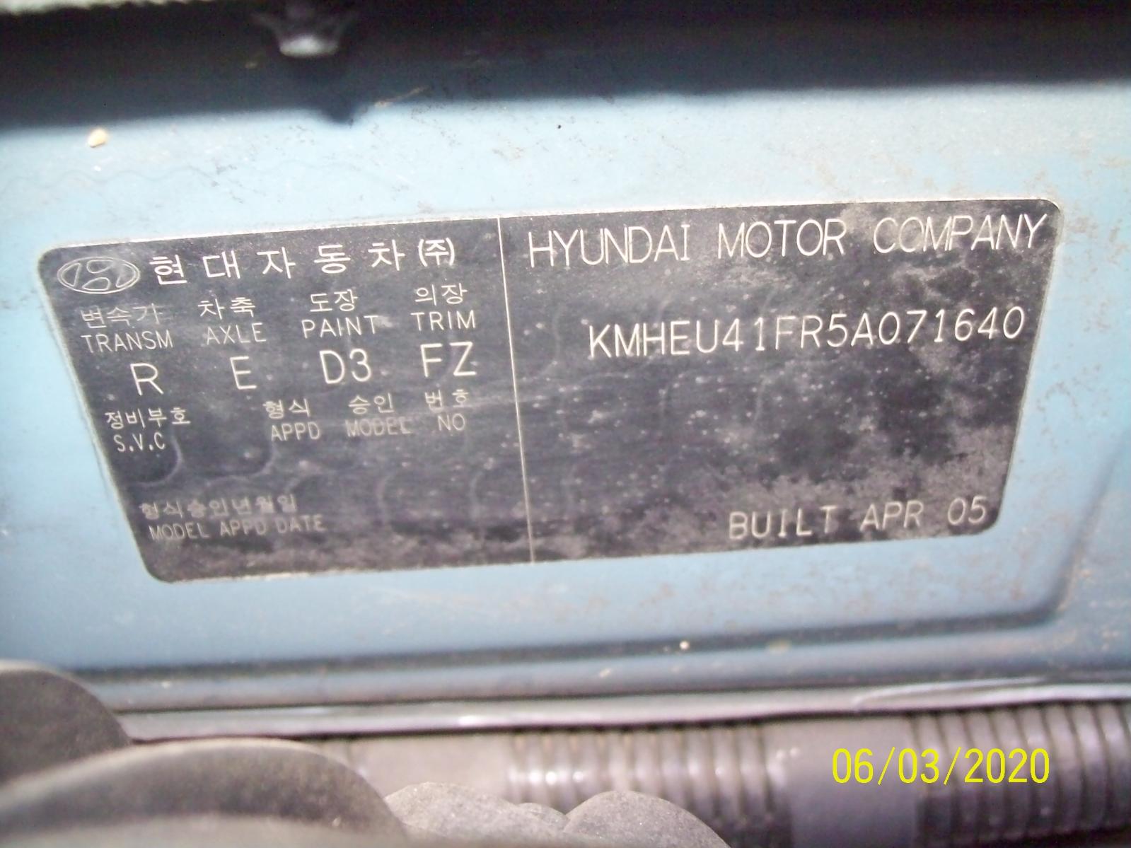 View Auto part Engine Hyundai Sonata 2005