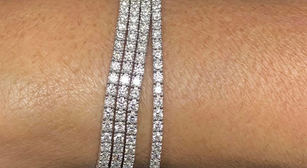 Natural Diamond Tennis Bracelets