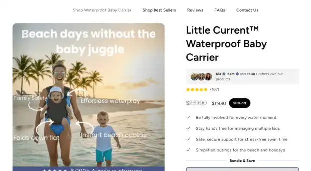 Waterproof Baby Carrier UGC