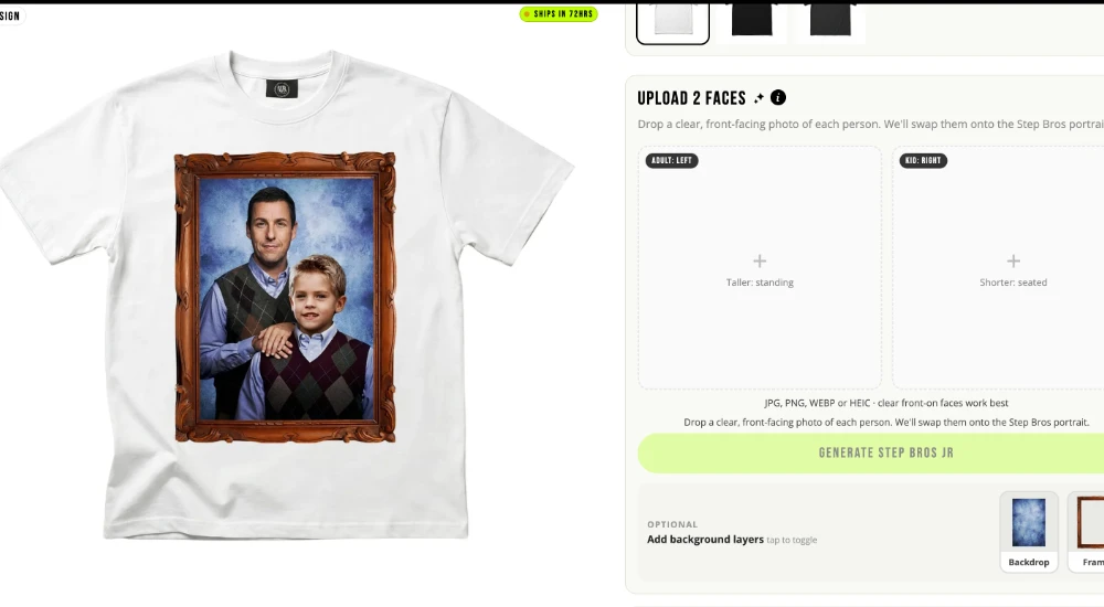 Create Fun Father's Day Content Featuring Our Custom Step Bros Tee