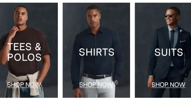 Show us how Connor menswear helps take the panic out of clothes shopping for an upcoming event