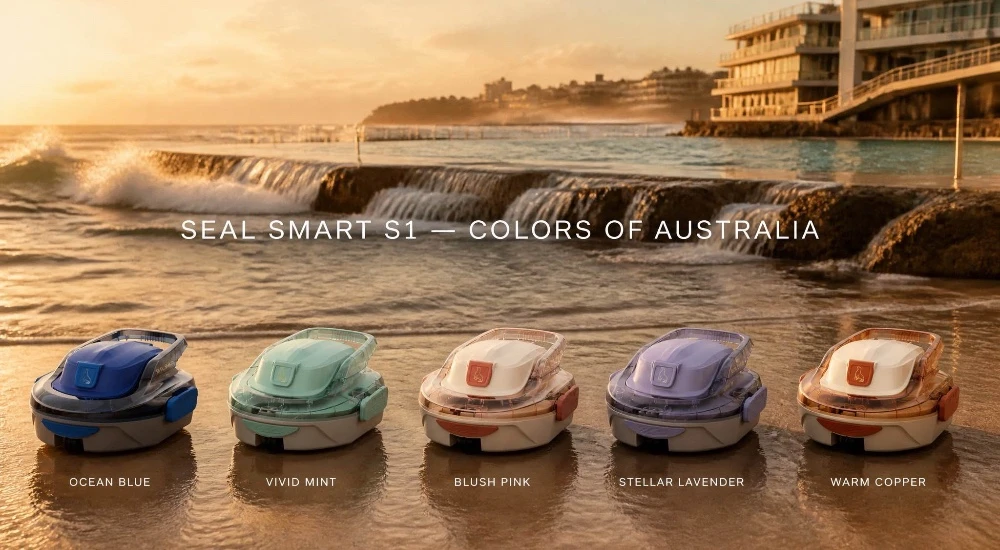 Robotic Pool Cleaner Where Australian Natural Colours Meets Backyard Aesthetics