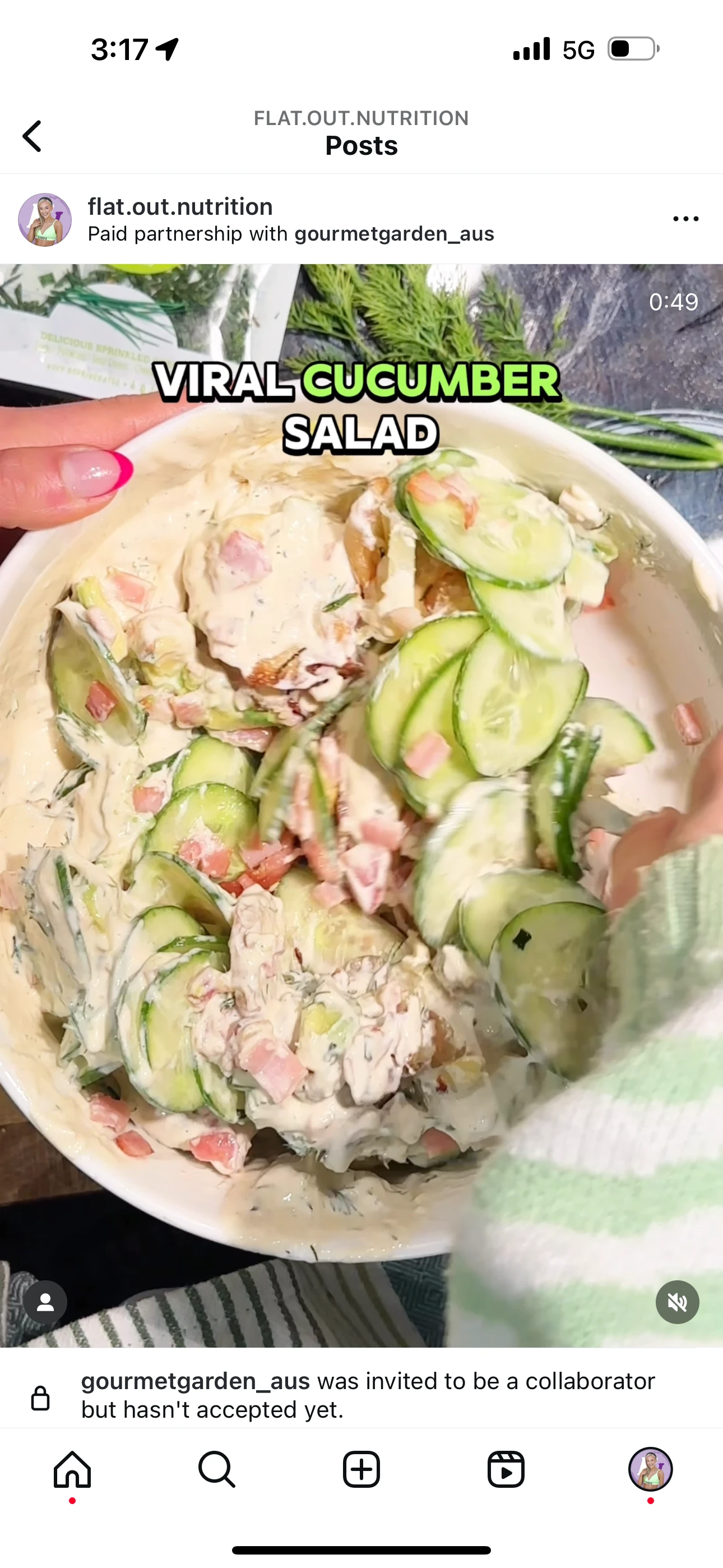 Gourmet Garden Viral Cucumber Salad