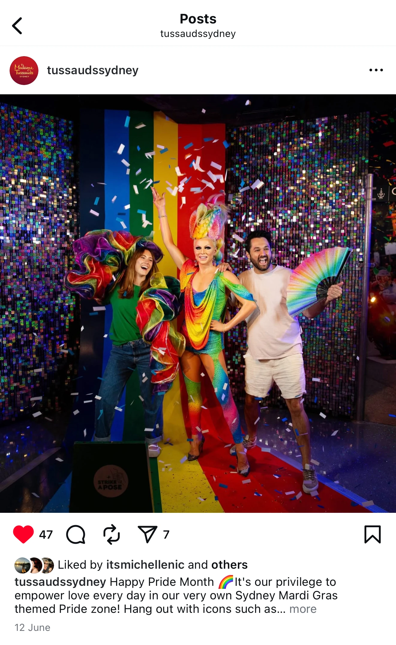 Pride photoshoot for Madame Tussaud’s Sydney