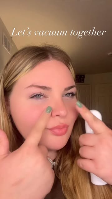 Facial pores glowing skin