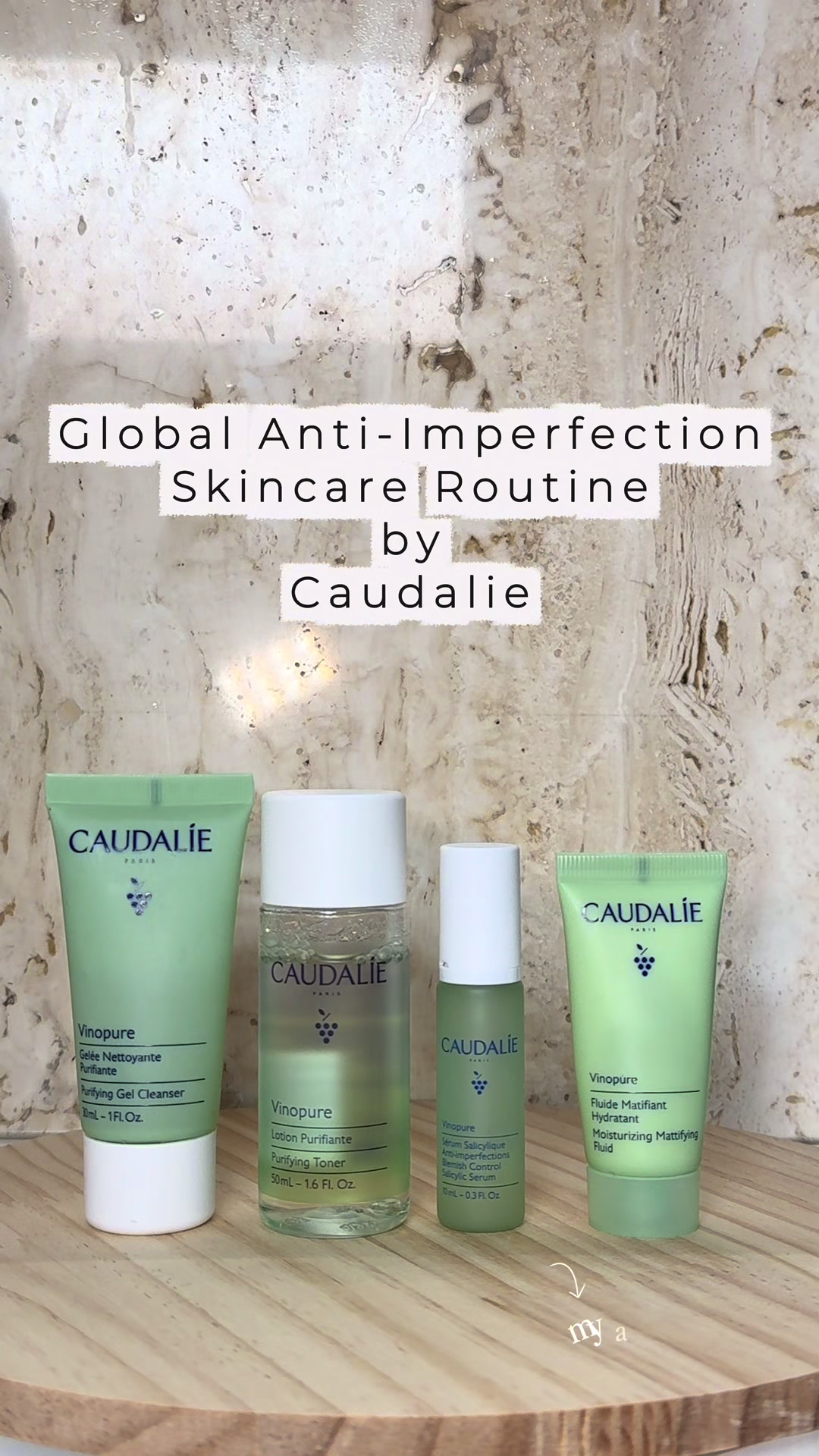 Caudalie Vinopure Texture & Application Demo