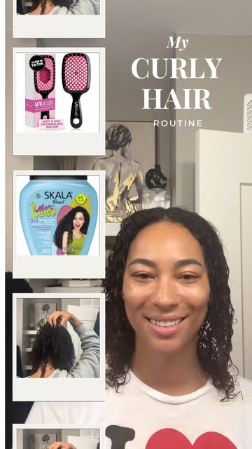 Curly Hair Routine with Skala