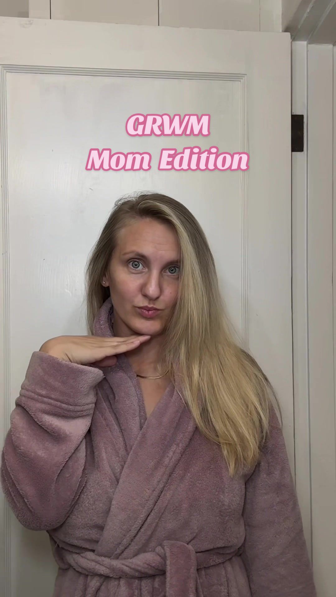 Relateable mom edit  GRWM showcasing Rhode skin