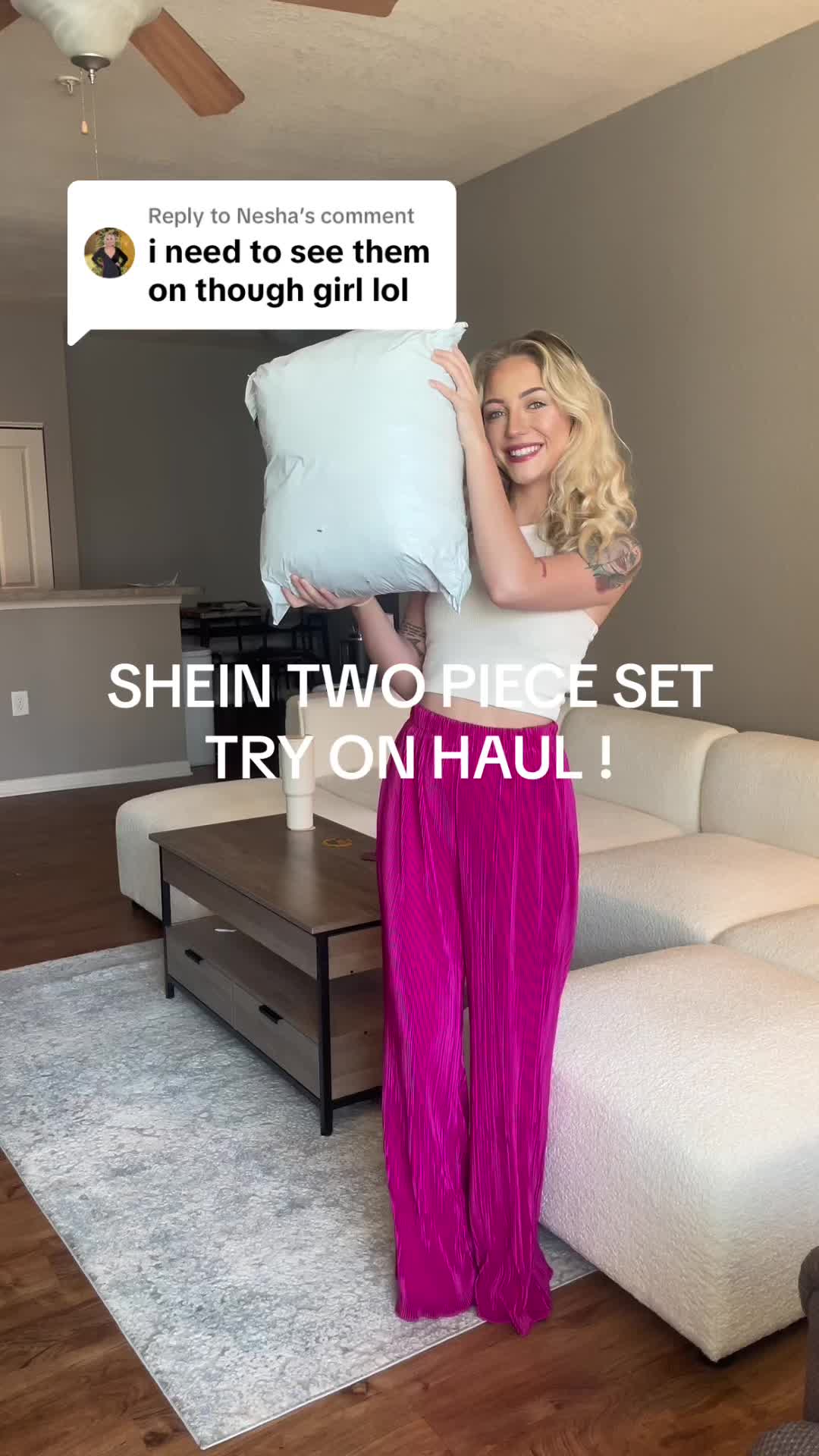 *VIRAL* SHEIN two piece set try-on