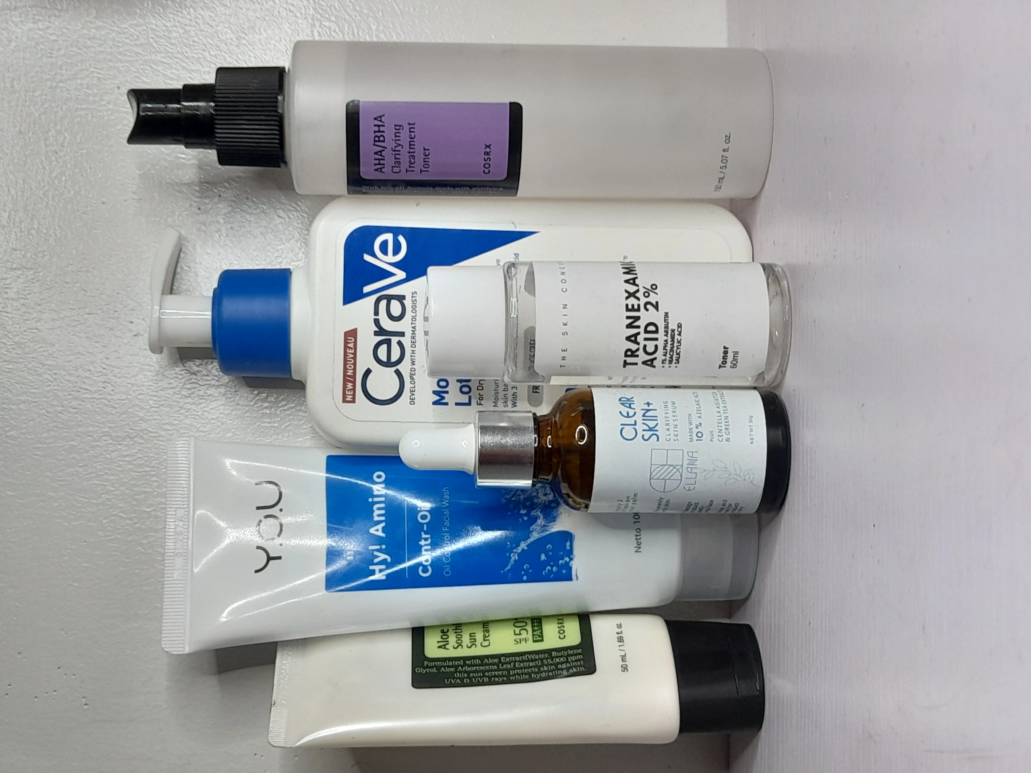 Faceless skincare content