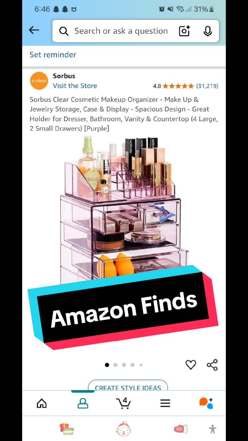Cosmetic Organizer Case
