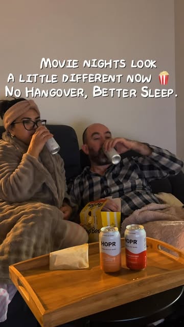 Hopr Drinks Cosy movie date night without alcohol
