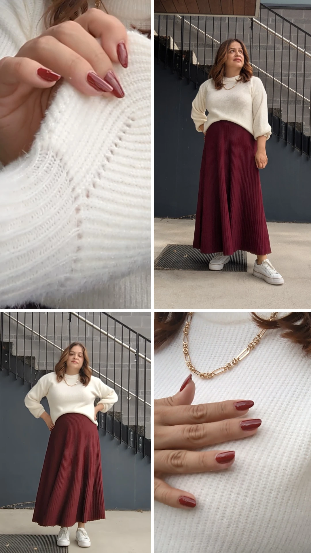 St Frock Cream Knit Story Set