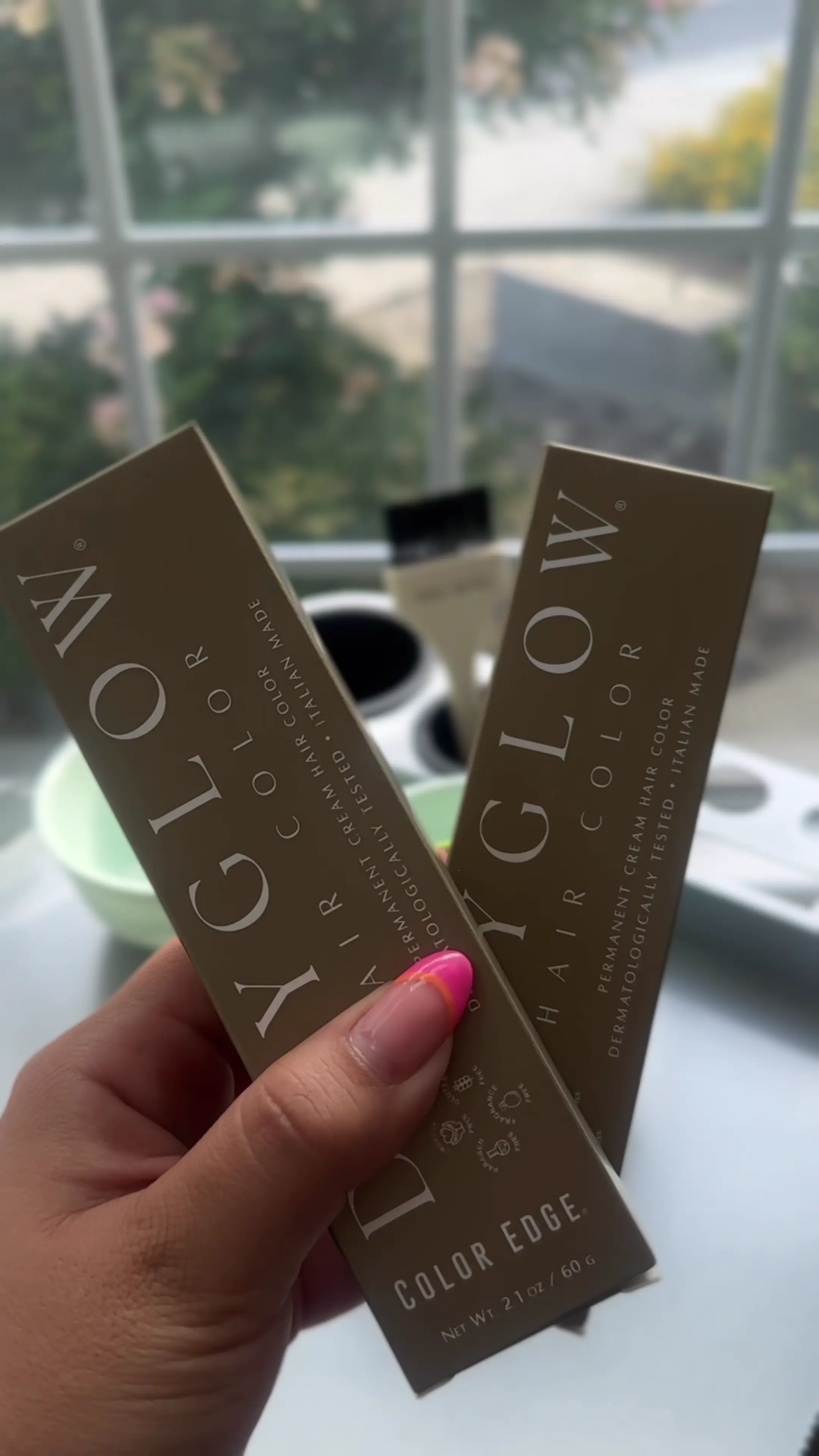 Color Edge hair care and color line highlight