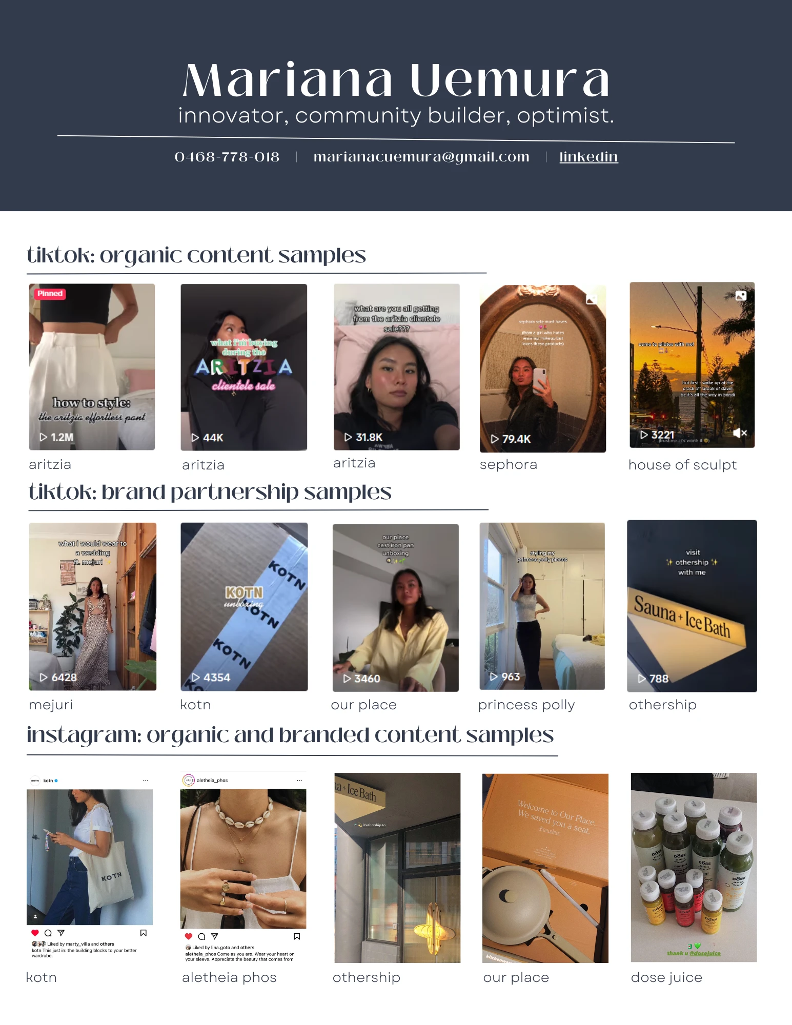 Content Portfolio