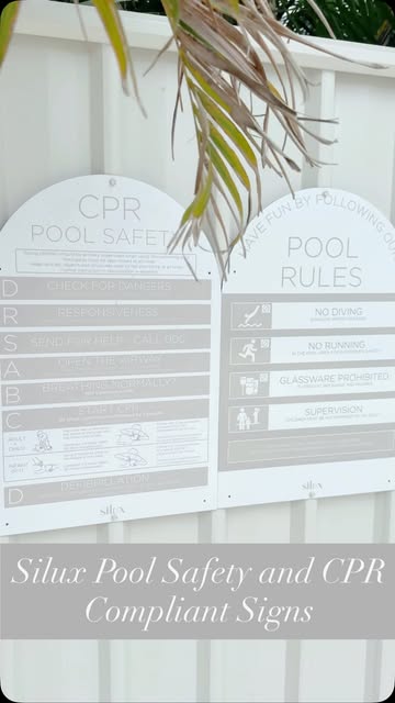 Silux Pool Signs 🌴
