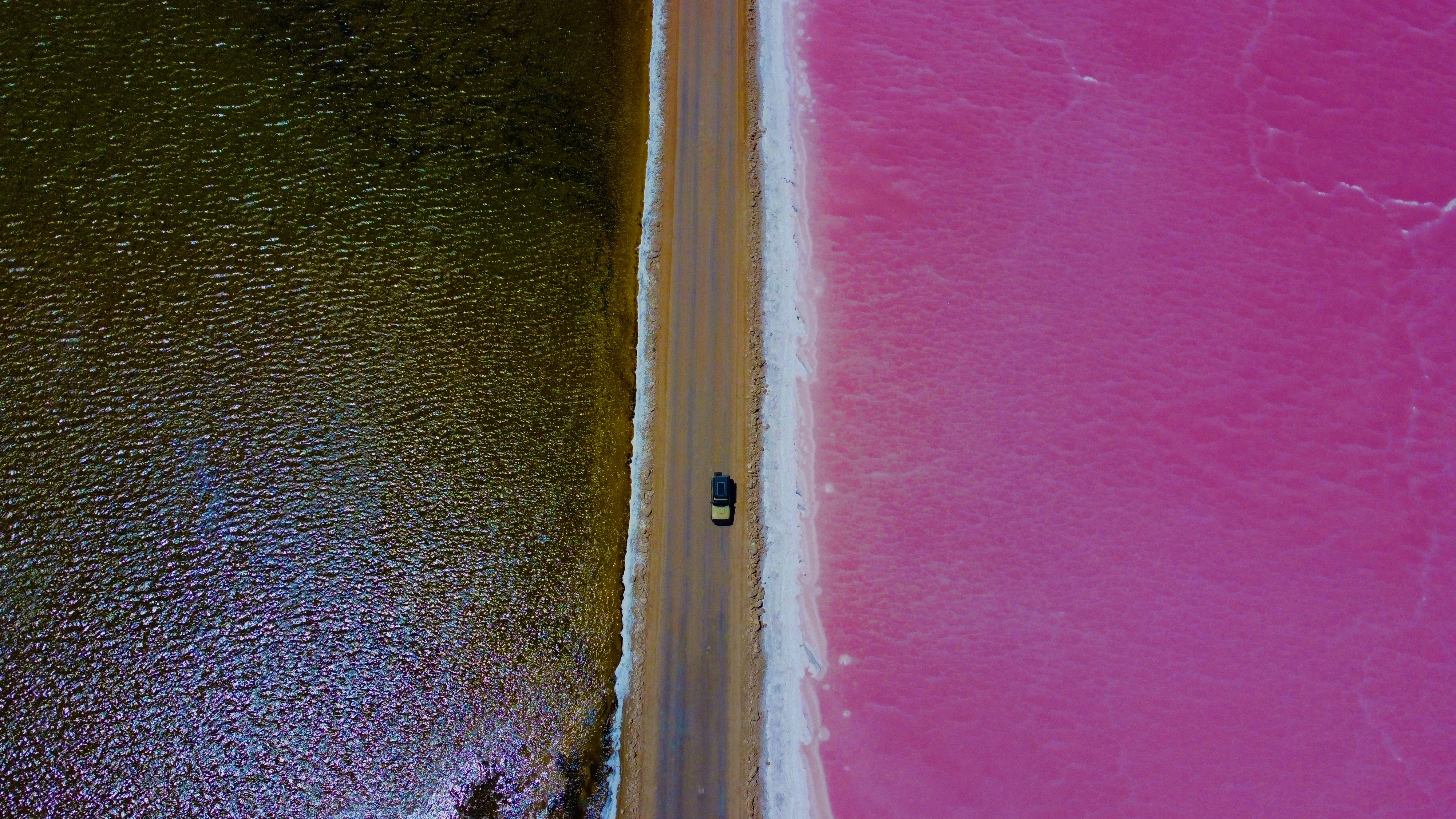 Famous pink lake