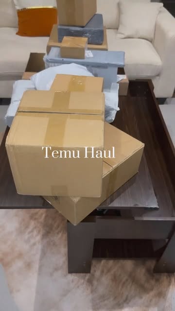 Temu unboxing