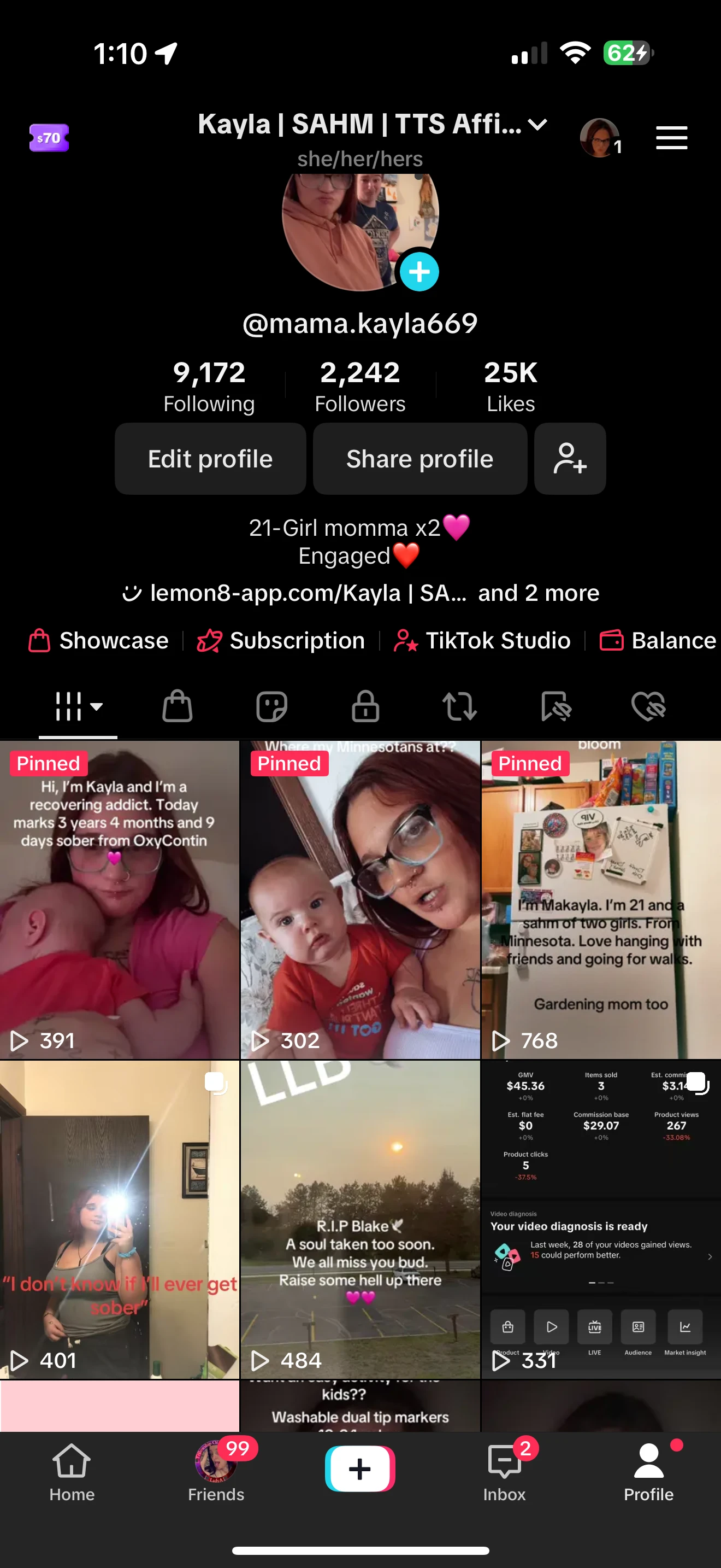 Current TikTok follower amount