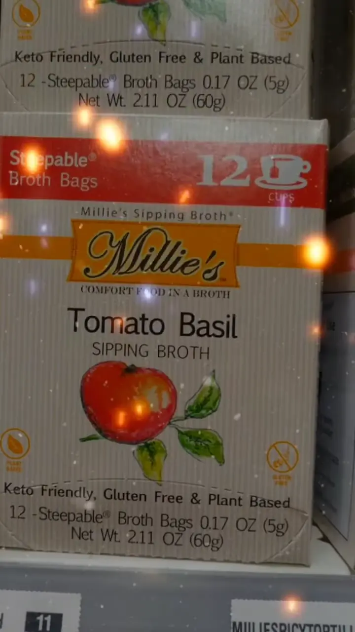 Millie's sipping broth