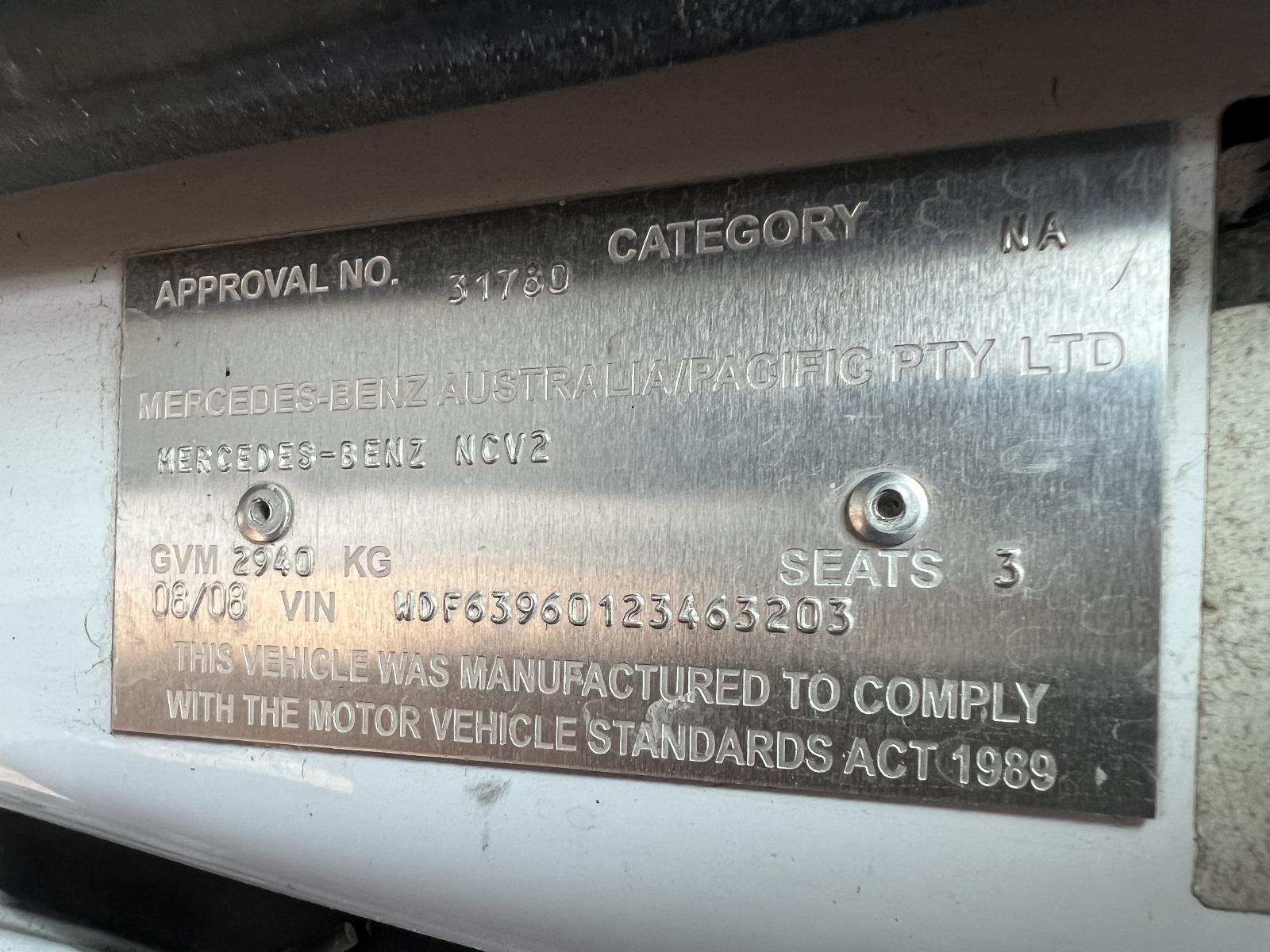 View Auto part Engine MERCEDES VITO 2008