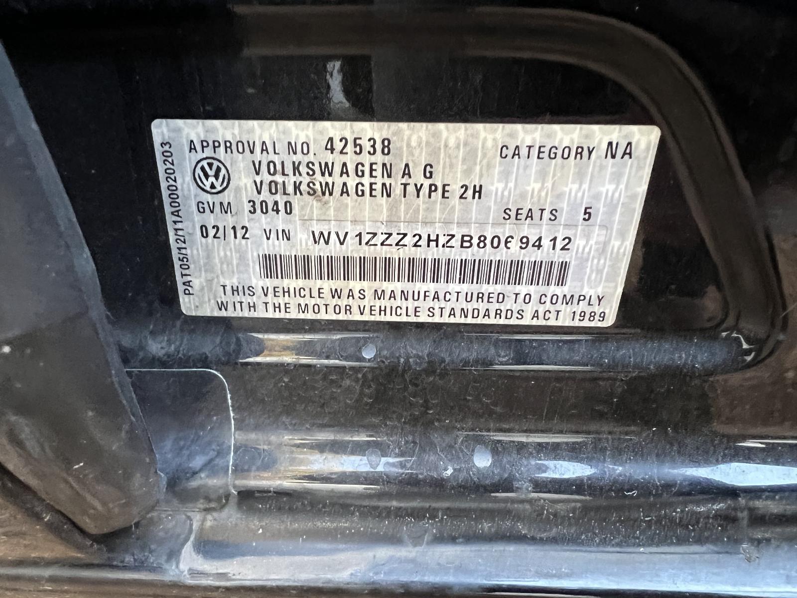 View Auto part Engine VOLKSWAGEN AMAROK 2012