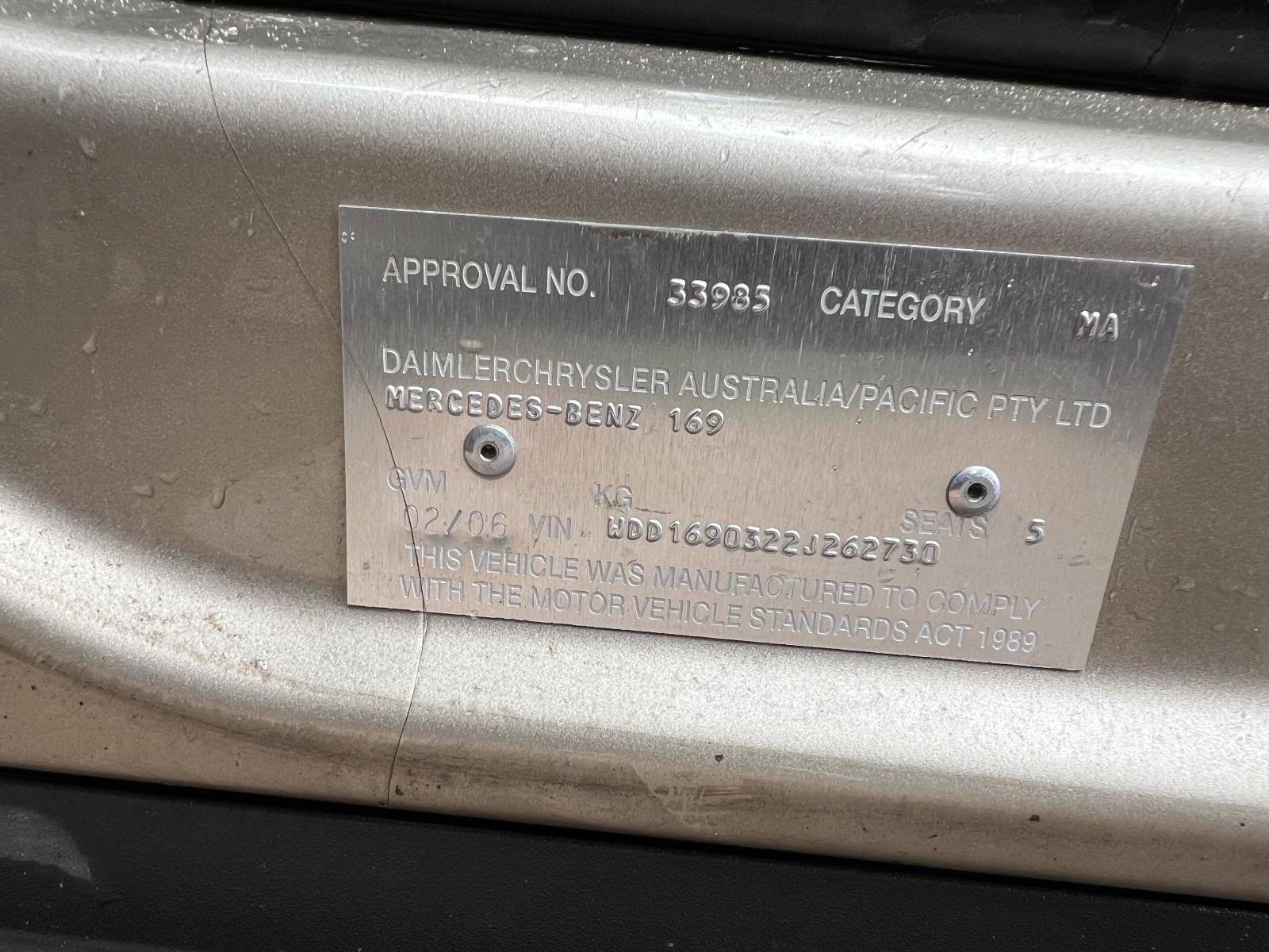 View Auto part Engine MERCEDES A CLASS 2006