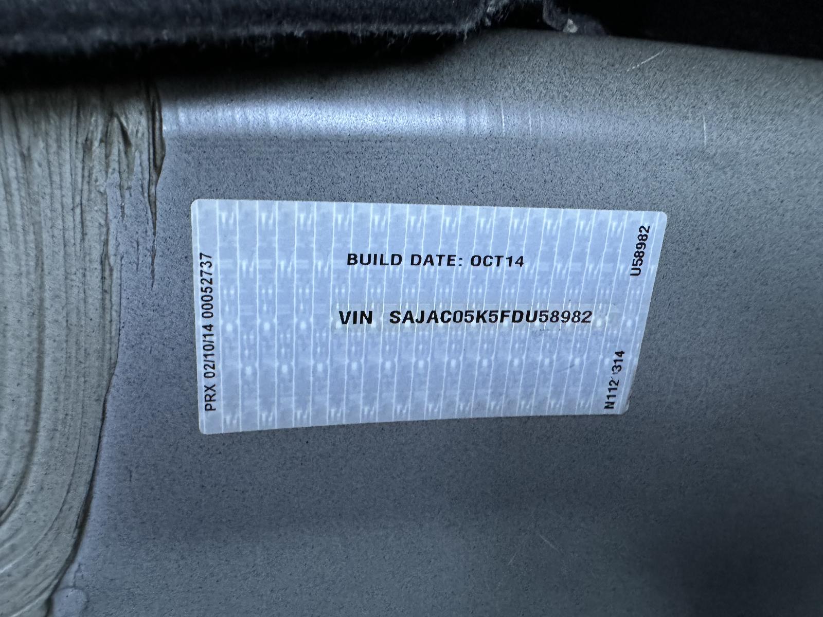 View JAGUAR XF 2015 4 Door Sedan Breaking