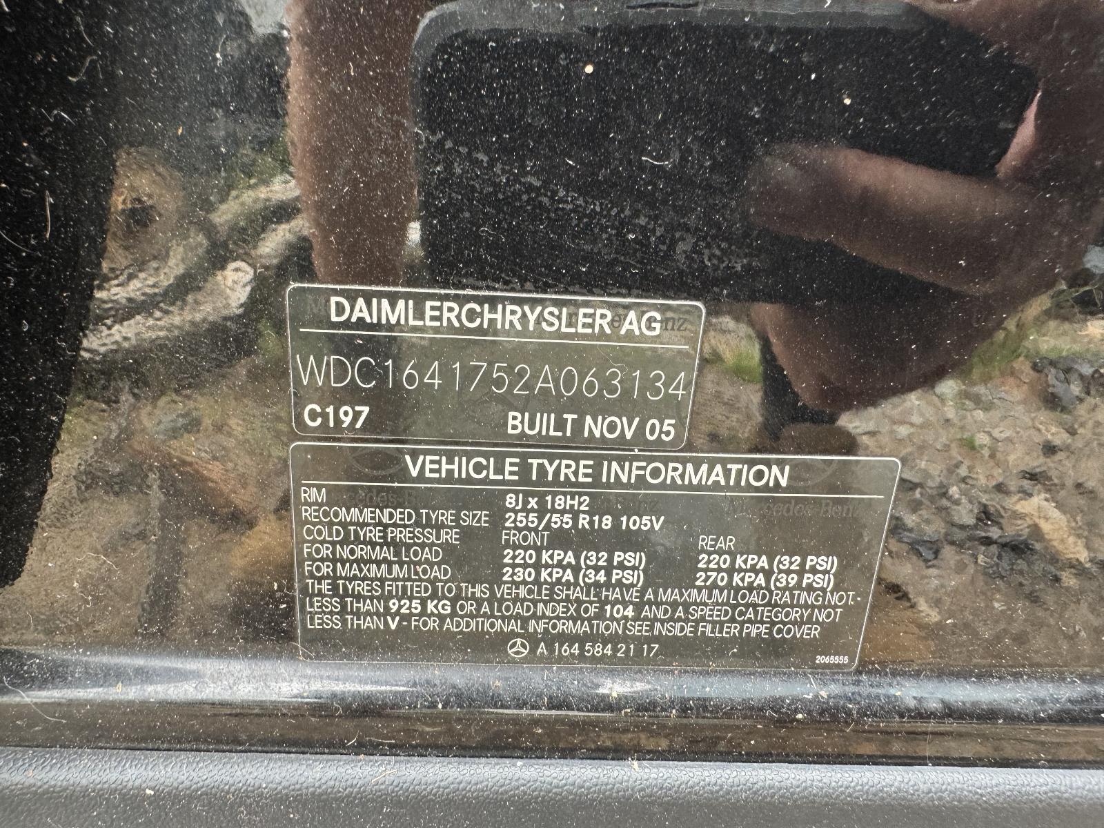 View MERCEDES M CLASS 2005 4 Door Station Wagon Breaking