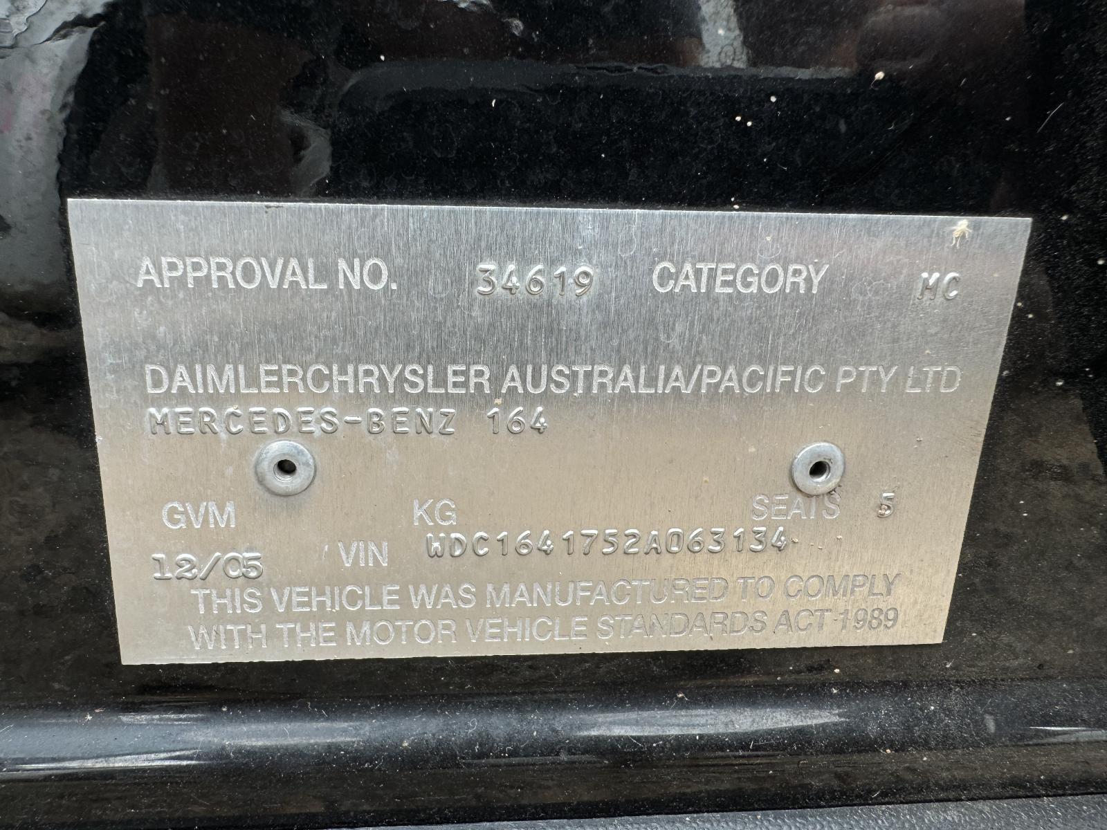 View MERCEDES M CLASS 2005 4 Door Station Wagon Breaking
