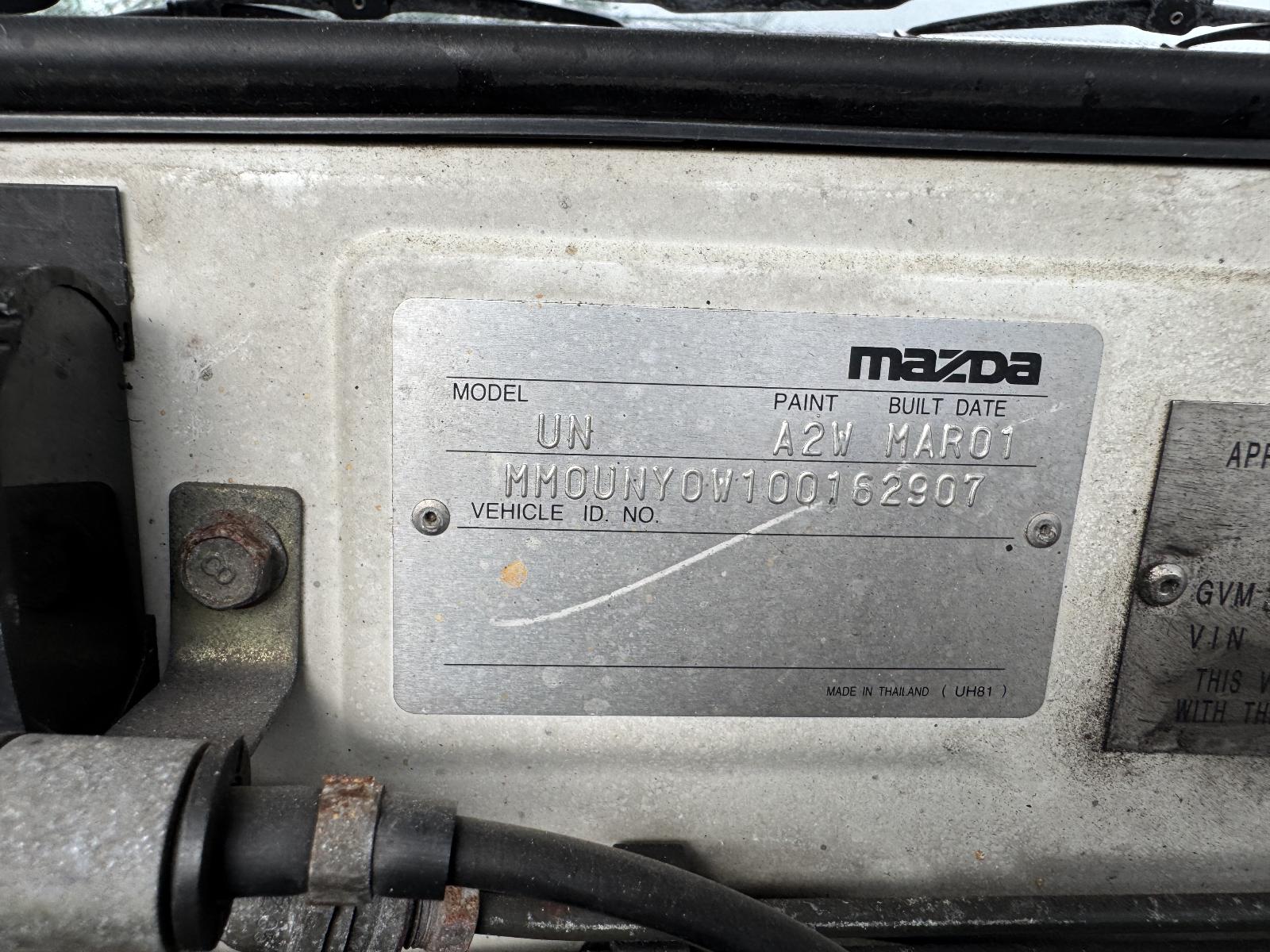 View MAZDA BRAVO 2001 4 Door Utility Breaking