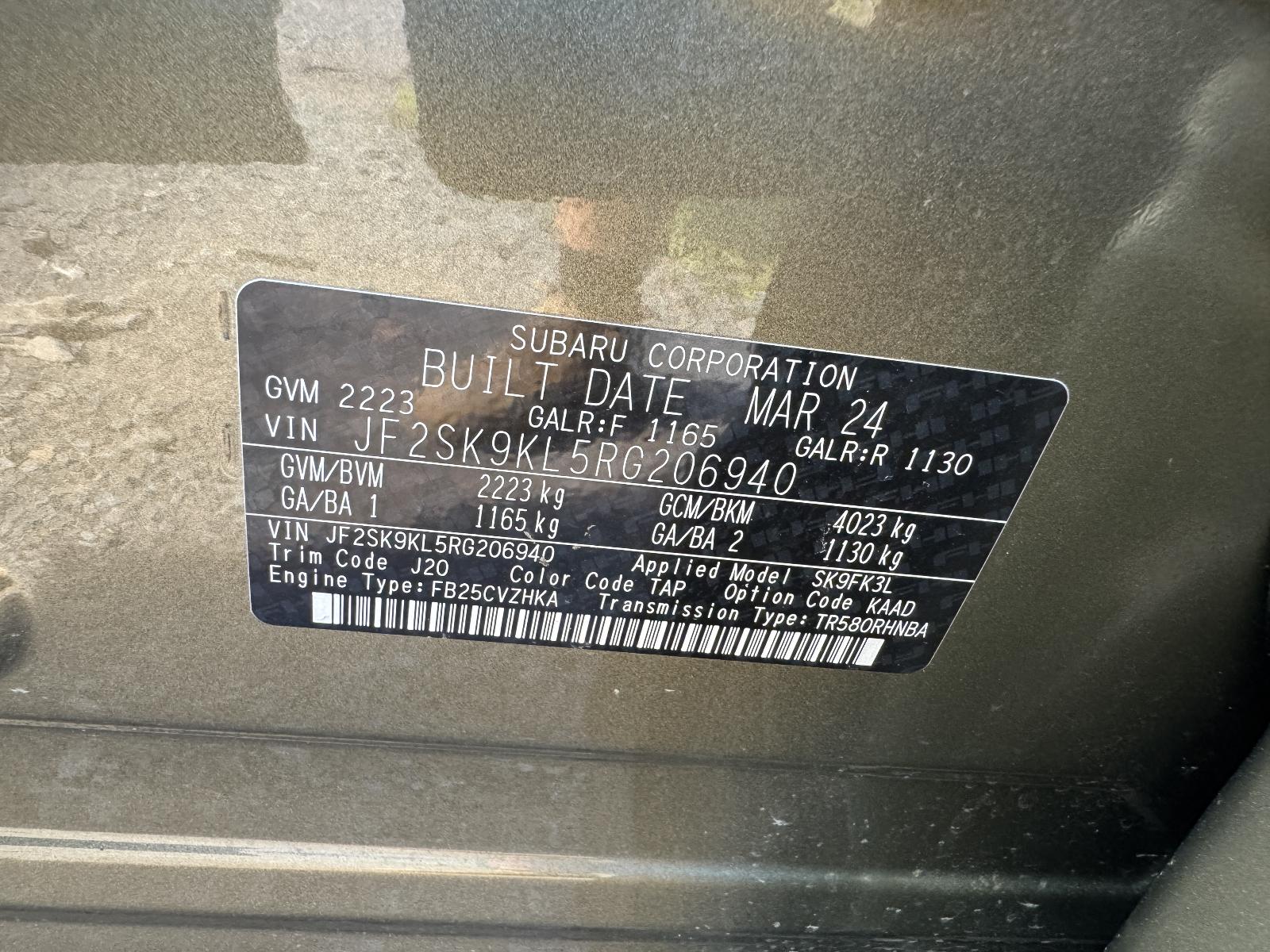 View SUBARU FORESTER 2024 5 Door Station Wagon Breaking
