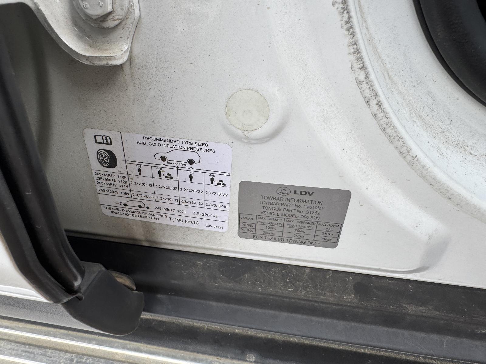 View Auto part Engine LDV D90 2022