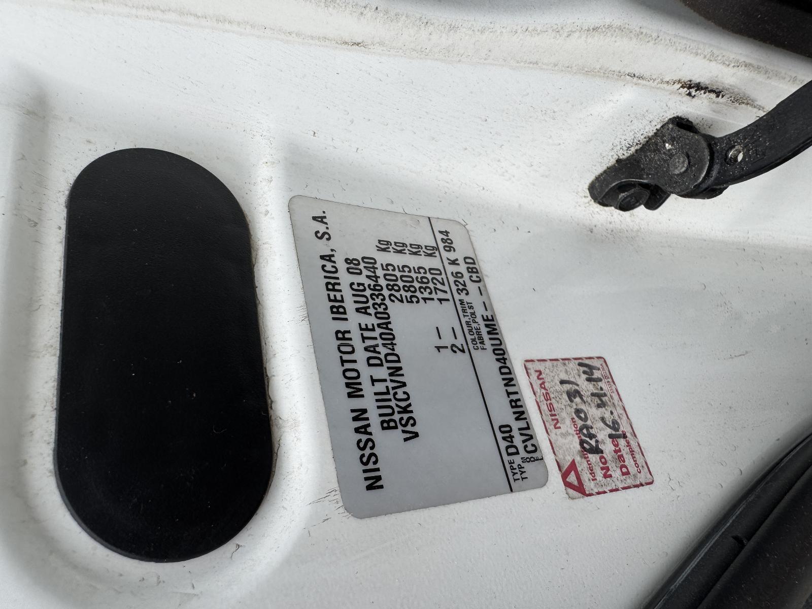 View NISSAN NAVARA 2009 4 Door Utility Breaking