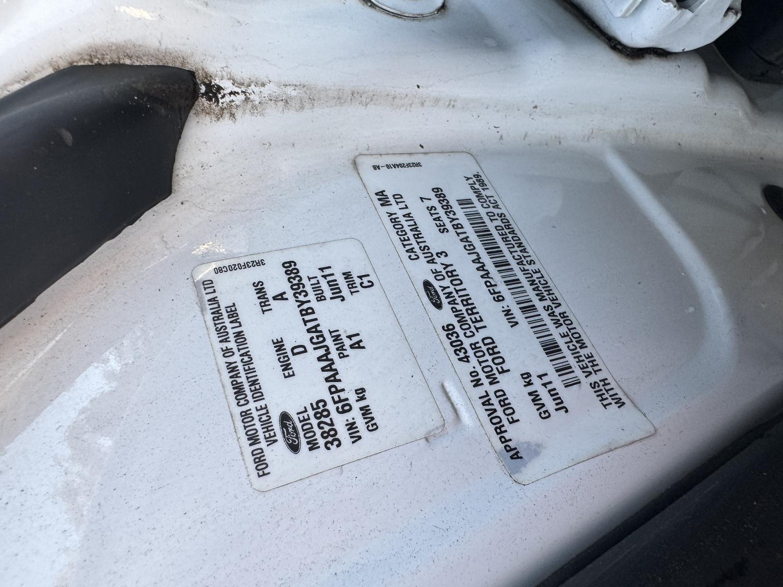 View Auto part Engine FORD TERRITORY 2011