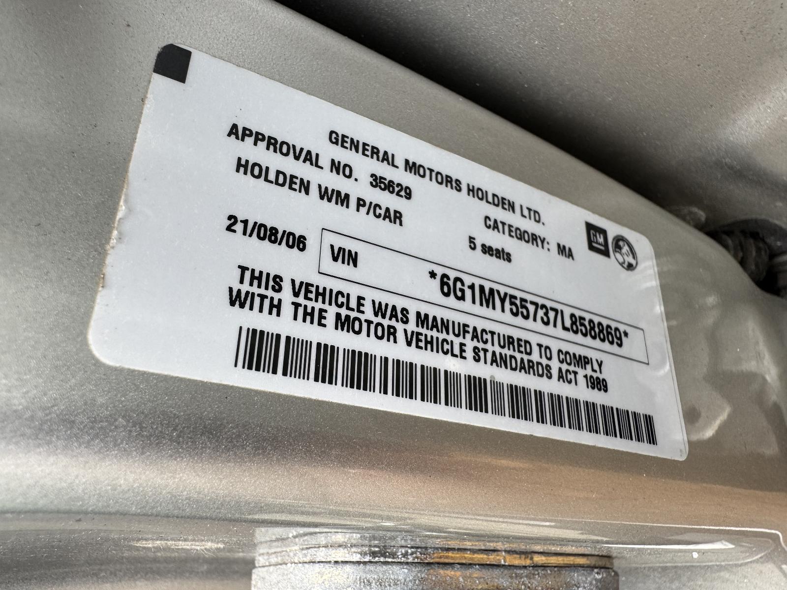 View Auto part Engine HOLDEN STATESMAN/CAPRICE 2006