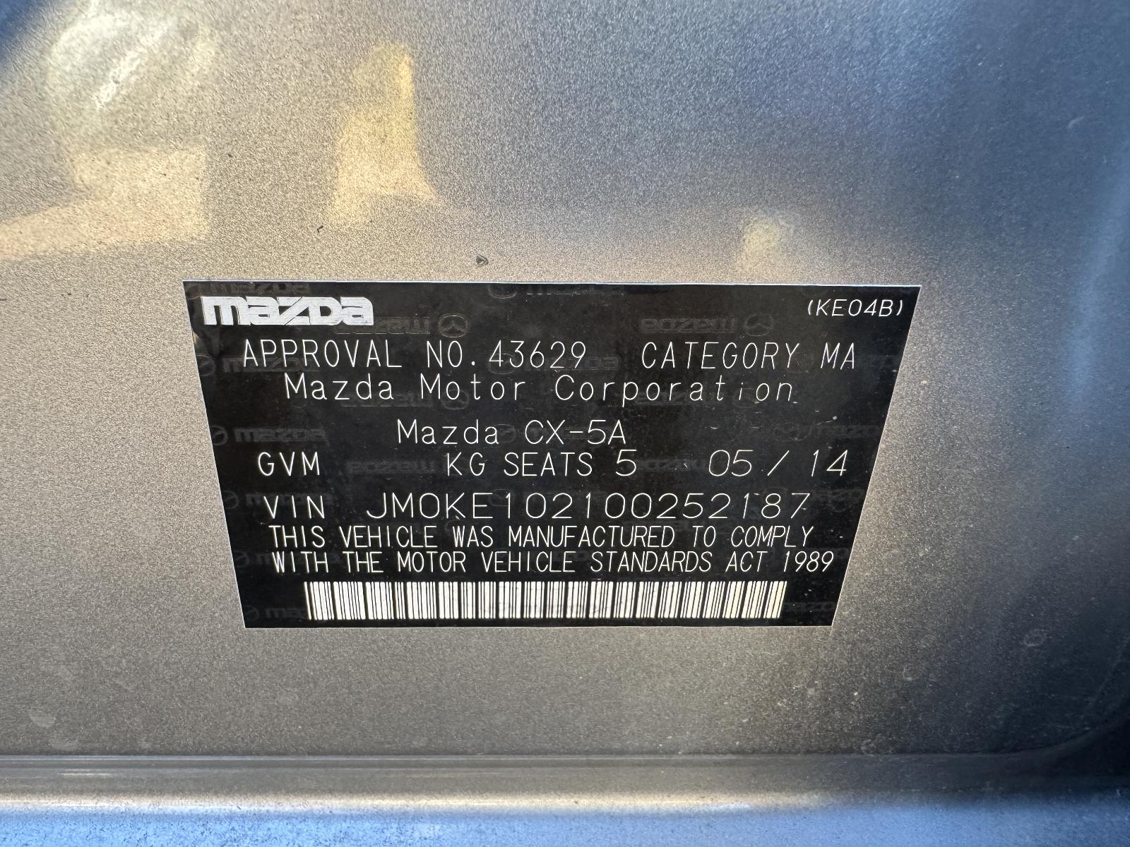 View MAZDA CX5 2014   Breaking