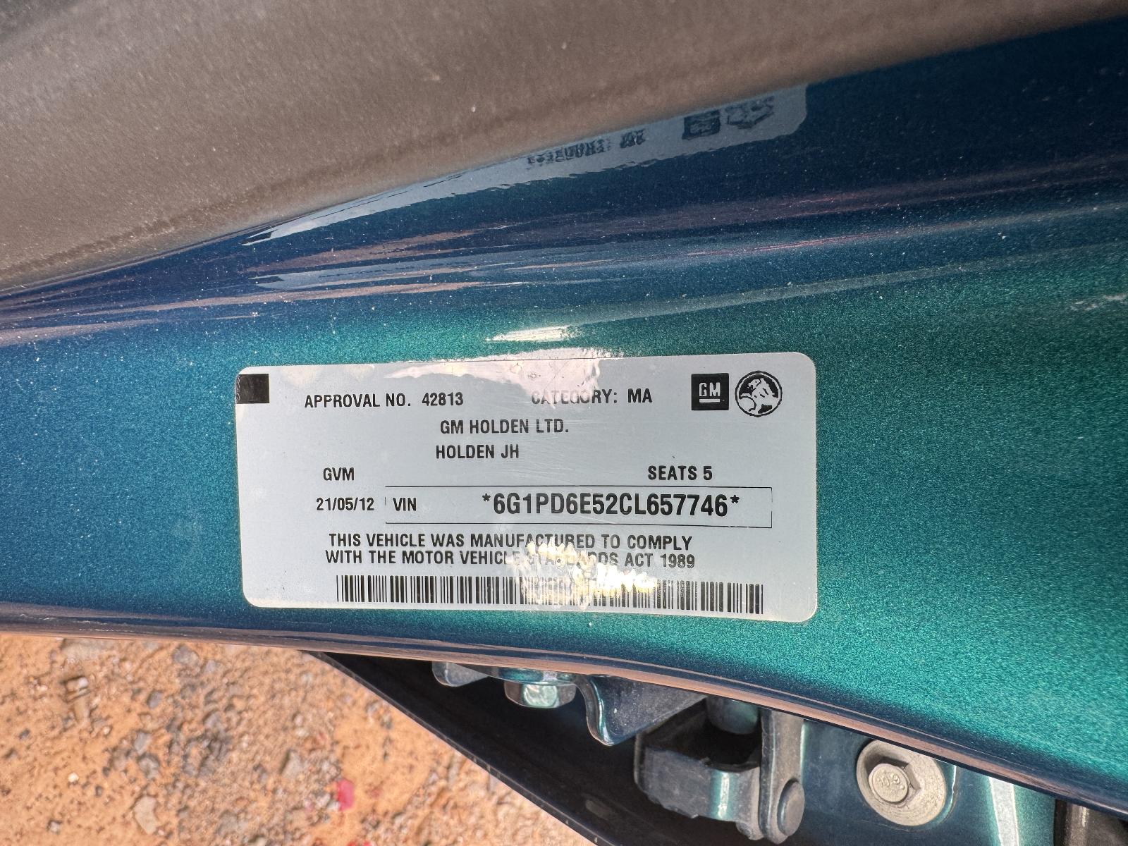 View HOLDEN CRUZE 2012 4 Door Hatchback Breaking