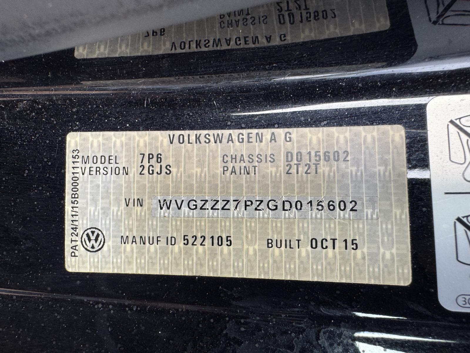 View VOLKSWAGEN TOUAREG 2016 4 Door Station Wagon Breaking