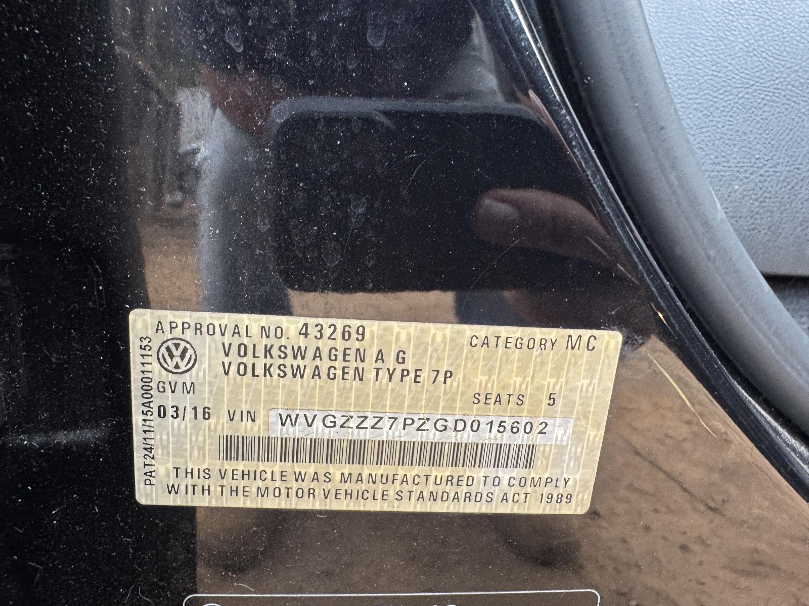 View VOLKSWAGEN TOUAREG 2016 4 Door Station Wagon Breaking