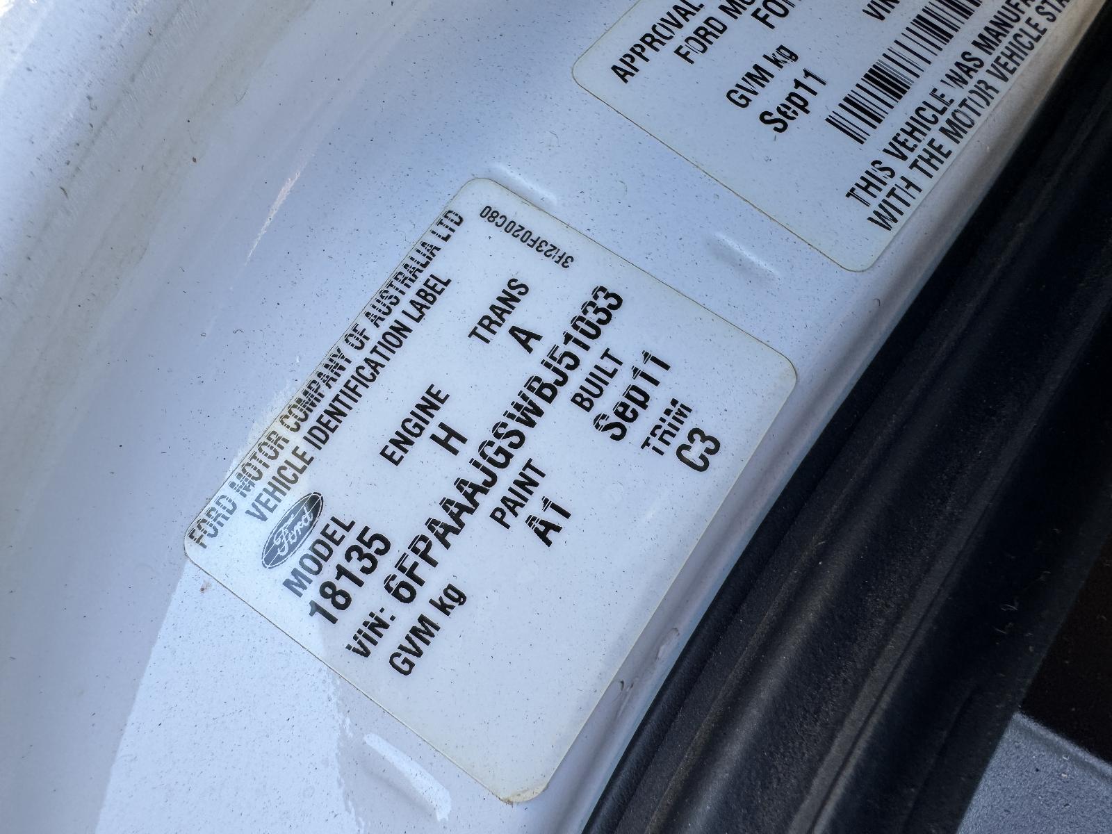 View Auto part Engine FORD FALCON 2011