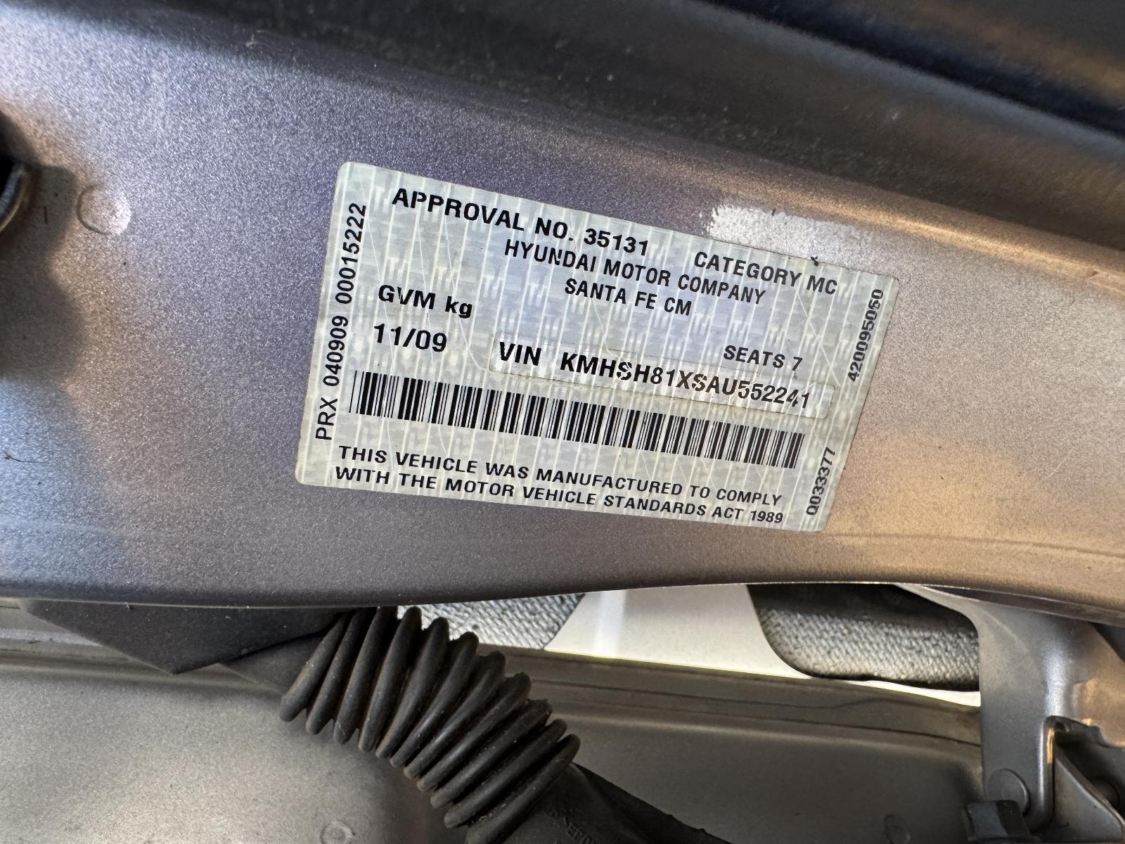 View Auto part Engine HYUNDAI SANTA FE 2009