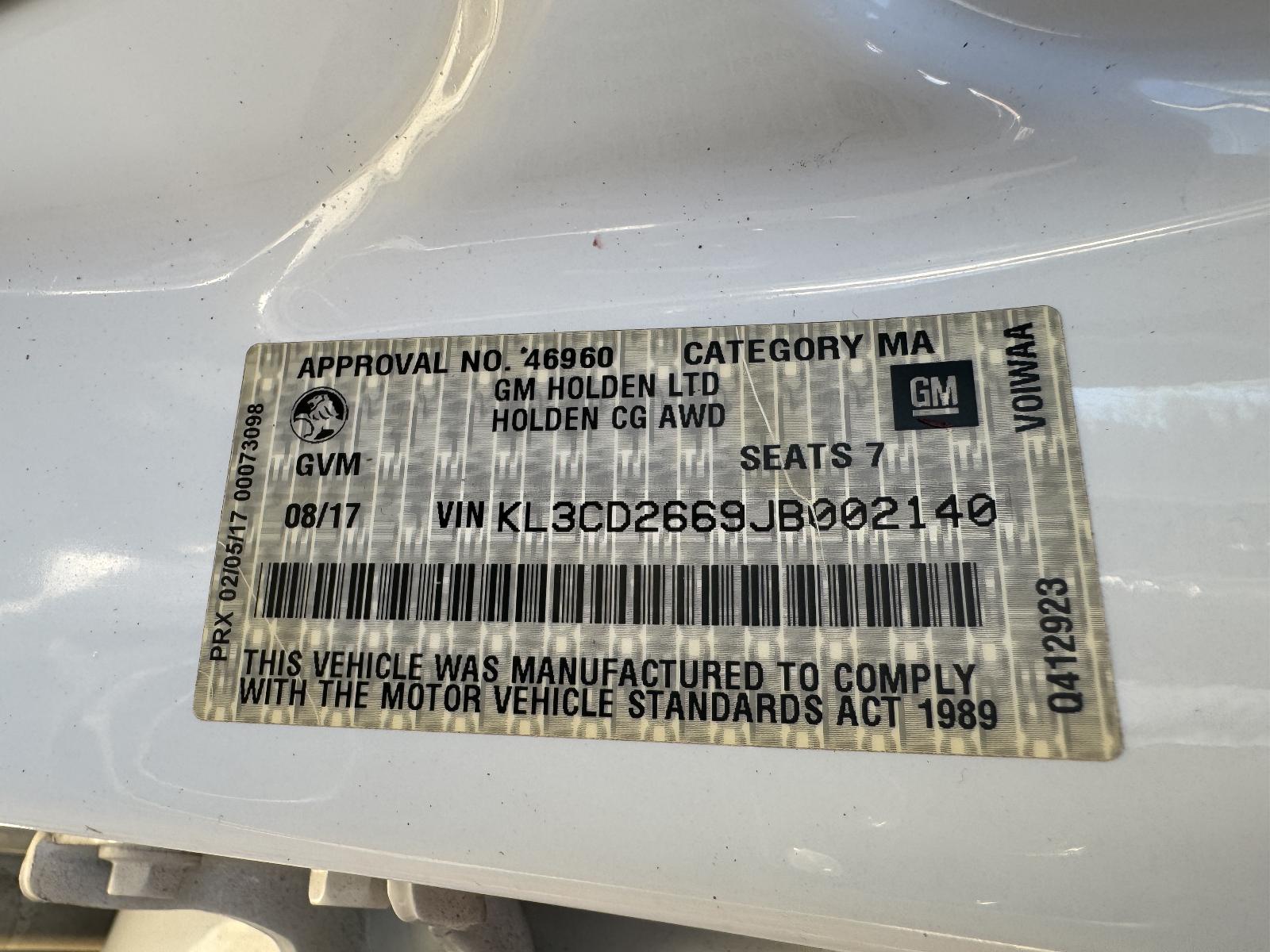 View Auto part Engine HOLDEN CAPTIVA 2017